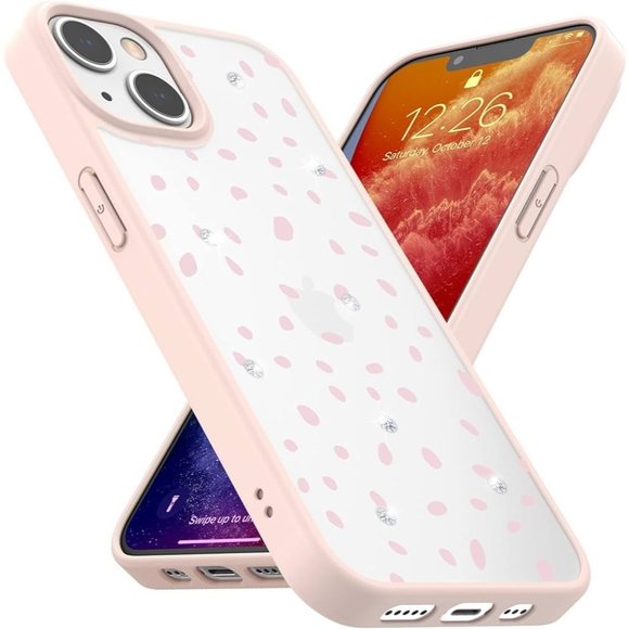 Qbool Other - silicone diamond case iPhone 13 6.1" pink